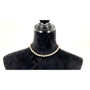 Lauren‎ Ralph Lauren Silver Tone beaded Necklace  16"
